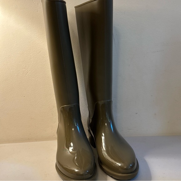 Shoes - Sam Edelman Rubber Rain Glossy Knee-High Boots